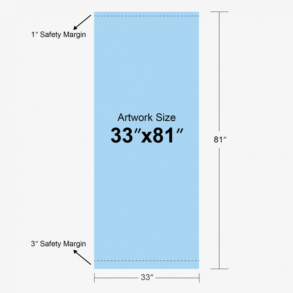 33x81 budget retractable banner